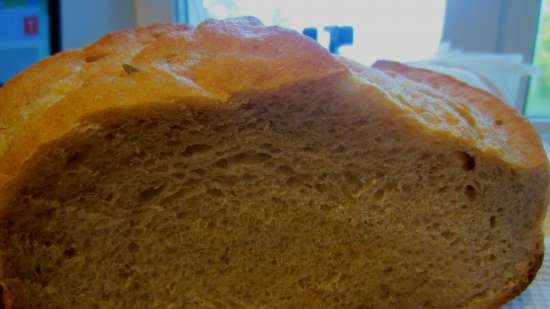 Pane con lavanda e miele di grano saraceno