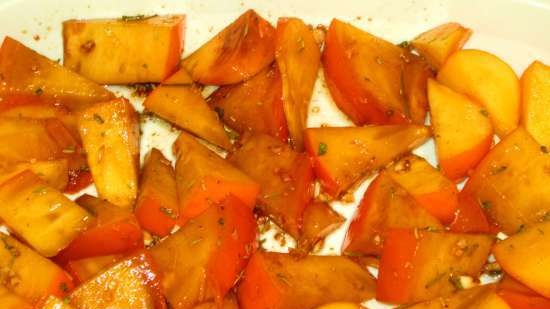 Spicy dried persimmon with rice and rosemary (side dish or main dish)