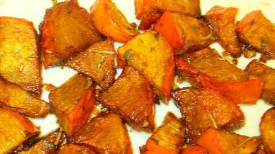 Spicy dried persimmon with rice and rosemary (side dish or main dish)