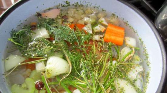 Caldo de verduras - una vez más sobre los famosos