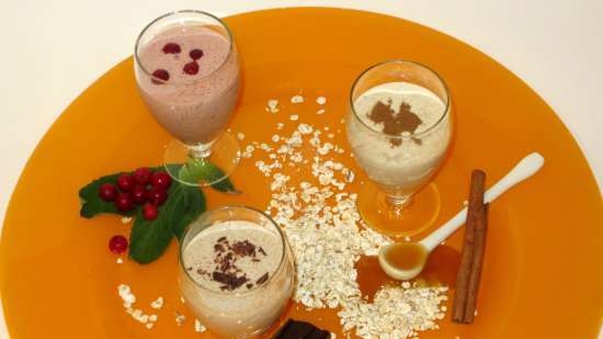 Oat yoghurt and cocktails based on it