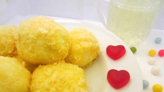 Mimosa curd balls (you can use the ball mold)