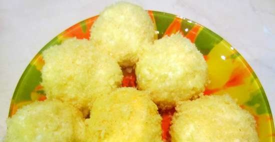 Mimosa curd balls (you can use the ball mold)