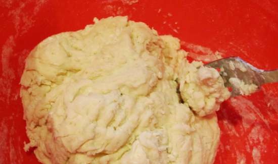 Three-flour bread with chicory on mixed dough with old dough (oven)