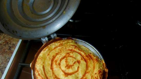 Dough with French mustard and honey for tortillas with different fillings (gas a la pizza maker)