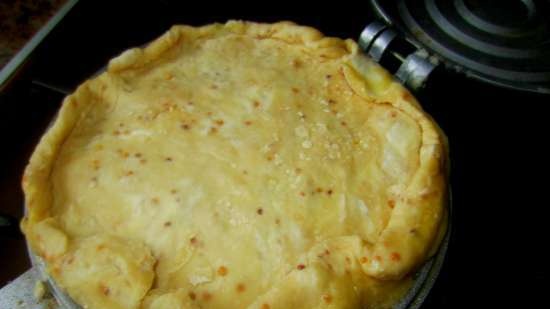 Dough with French mustard and honey for tortillas with different fillings (gas a la pizza maker)