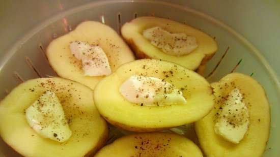 Patatas migajas para microondas con aditivos para helado