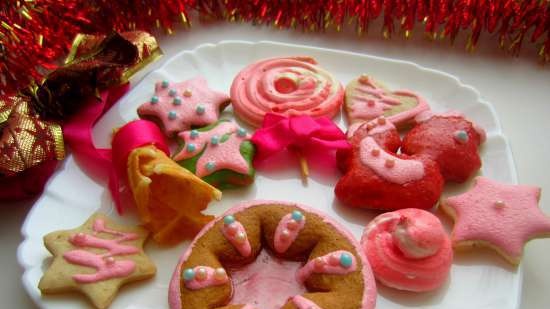 Pinalamutian namin ang cookies ng gingerbread, cookies