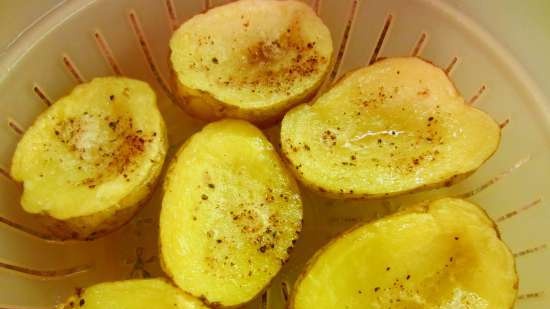 Patatas migajas para microondas con aditivos para helado