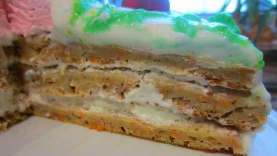 Juice Extractor Carrot Cake with Marshmallow Butter Cream