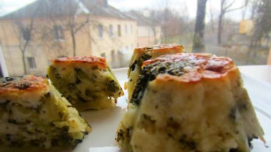 Broccoli and cheese muffins for a hearty breakfast