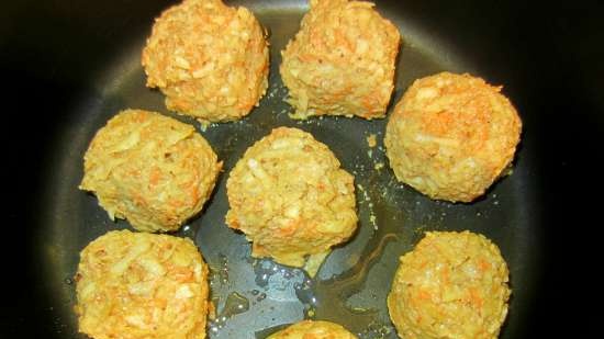 Root celery meatballs