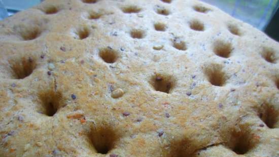 Pane con farina d'avena, crusca, sesamo e semi