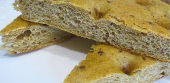 Pane con farina d'avena, crusca, sesamo e semi