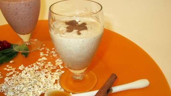 Yogurt d'avena e cocktail a base di esso