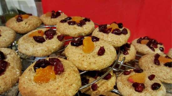 Galletas de alforfón con miel y frutos secos