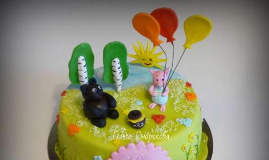 Torte basate sul cartone animato Winnie the Pooh e tutto, tutto, tutto