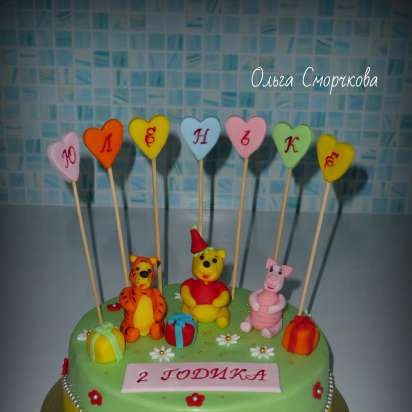 Torte basate sul cartone animato Winnie the Pooh e tutto, tutto, tutto