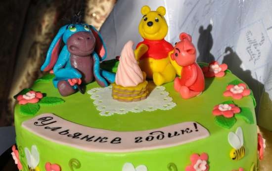 Torte basate sul cartone animato Winnie the Pooh e tutto, tutto, tutto