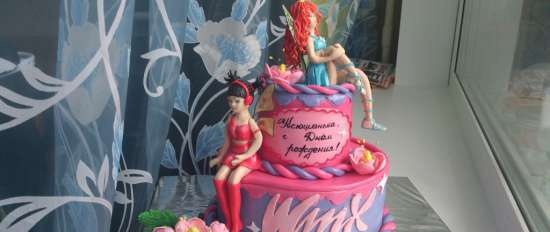 Torta tündérekkel Winx és mások rajzfilm alapján