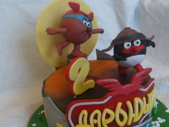 Cakes based on the cartoon Smeshariki