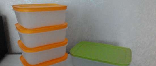 Plastic dishes Tupperware - reviews