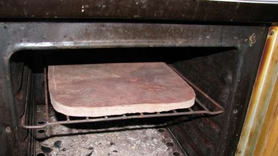 Stone (plate) for baking bread