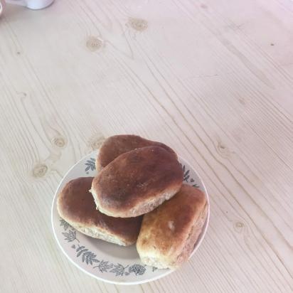 Empanadas de masa con harina de avena y centeno