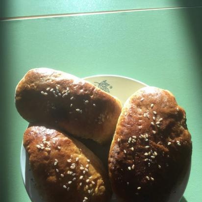 Empanadas de masa con harina de avena y centeno