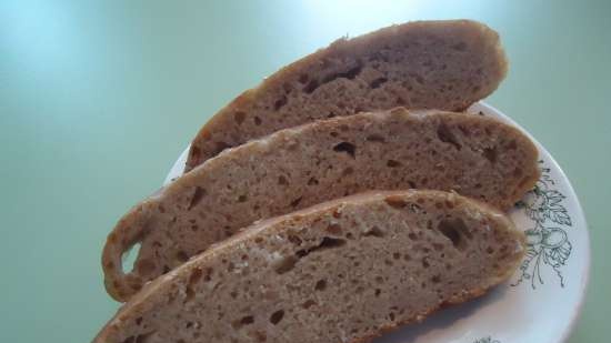 Pane rustico a pasta lunga (con farina di grano saraceno)