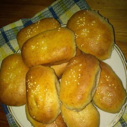 Dough pies with oatmeal and rye flour