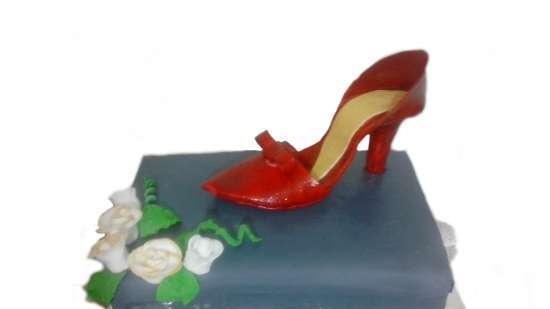 Mga cake na may sapatos