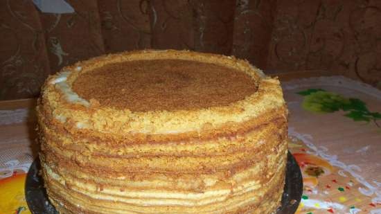 Cake Honingpluis met lichte vla