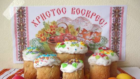 Kulich z Myasoedovskaya w piekarniku (klasa mistrzowska)