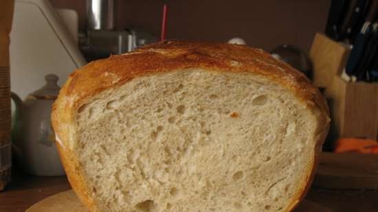 Sourdough bread in the oven