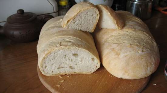 Sourdough bread in the oven