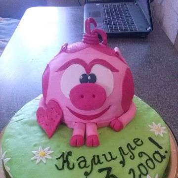 Cakes based on the cartoon Smeshariki