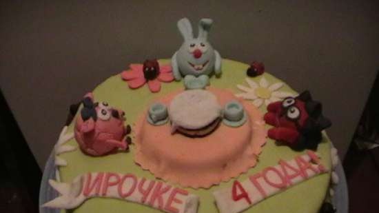 Cakes based on the cartoon Smeshariki