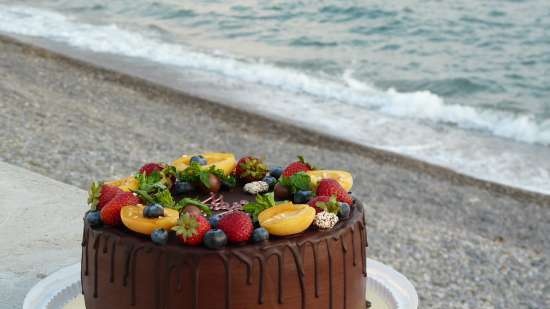 Torta al cioccolato e albicocca buonissima