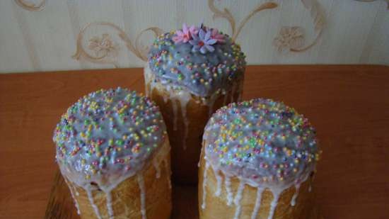 Kulich con Myasoedovskaya en el horno (clase magistral)