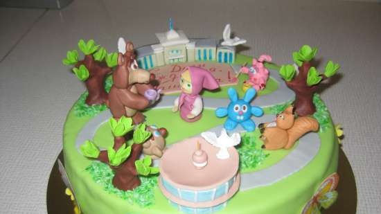 Torte basate sul cartone animato Masha e Orso