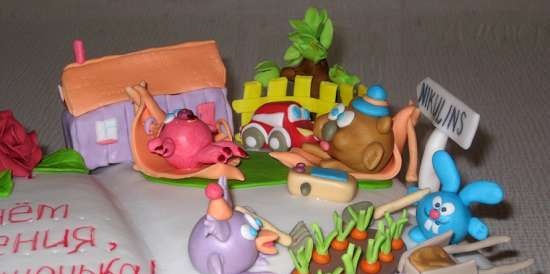 Cakes based on the cartoon Smeshariki