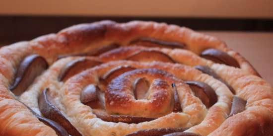 Torta di prugne (due ripieni).