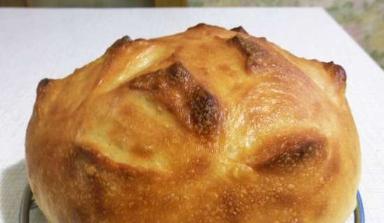 Cuban bread (in the oven)