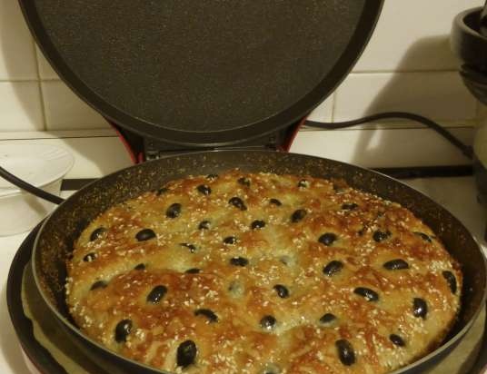 Búza-rozs majdnem Focaccia