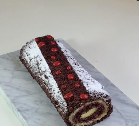 Chocolate sponge roll