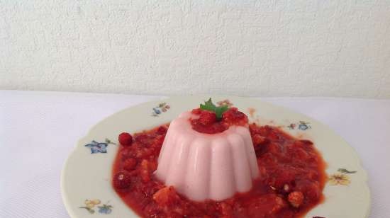 Panna Cotta de Maduixa amb Strawberry Coolie