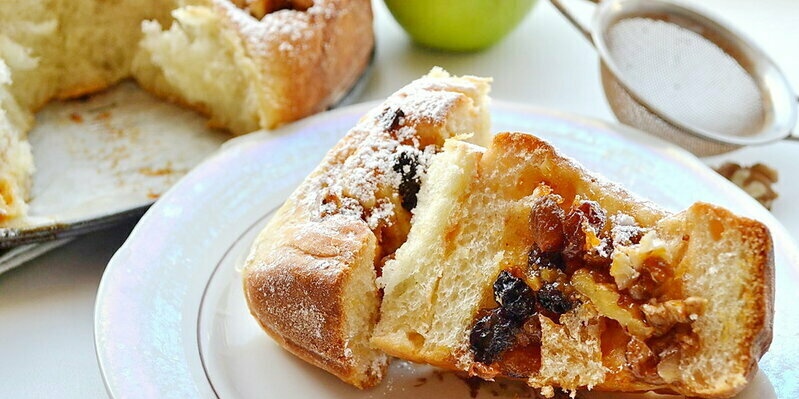 Torta di lievito magro con tre ripieni