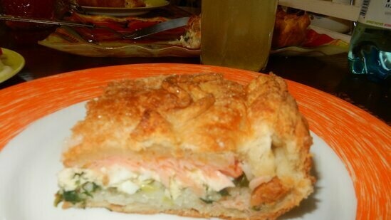 Fish puff pie