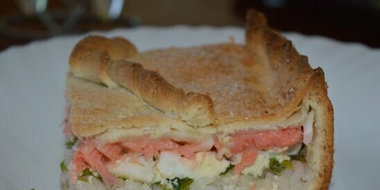 Fish puff pie